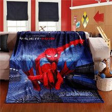 Load image into Gallery viewer, Cartoon Spiderman Flannel Blanket Adult/kids Cute Marie Cat Minions Warm Soft Fleece Blanket Queen Size 150x200cm Free Shipping