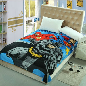 Cartoon Spiderman Flannel Blanket Adult/kids Cute Marie Cat Minions Warm Soft Fleece Blanket Queen Size 150x200cm Free Shipping