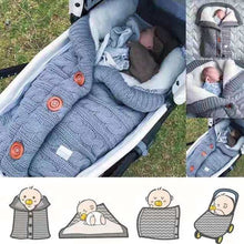 Load image into Gallery viewer, Warm Blanket Soft Baby Sleeping Bag Footmuff Cotton Knitting Envelope New Born Boy Girl Swad Wrap Accessories Sleepsacks Fashion