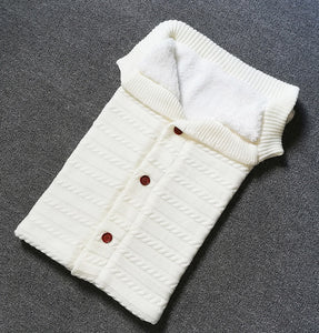 Warm Blanket Soft Baby Sleeping Bag Footmuff Cotton Knitting Envelope New Born Boy Girl Swad Wrap Accessories Sleepsacks Fashion