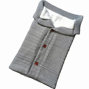 Warm Blanket Soft Baby Sleeping Bag Footmuff Cotton Knitting Envelope New Born Boy Girl Swad Wrap Accessories Sleepsacks Fashion