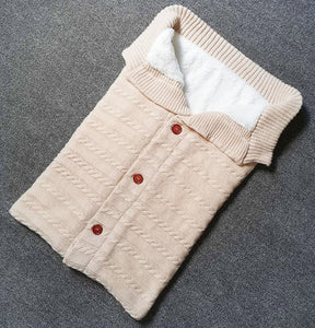 Warm Blanket Soft Baby Sleeping Bag Footmuff Cotton Knitting Envelope New Born Boy Girl Swad Wrap Accessories Sleepsacks Fashion