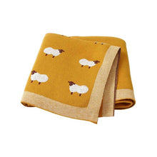 Load image into Gallery viewer, Super Soft Toddler Sofa Crib Bedding Quilts Funny Rabbit Knitted Newborn Baby Blankets 100*80cm Infant Kids Bebes Stroller Cover