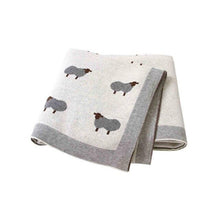 Load image into Gallery viewer, Super Soft Toddler Sofa Crib Bedding Quilts Funny Rabbit Knitted Newborn Baby Blankets 100*80cm Infant Kids Bebes Stroller Cover