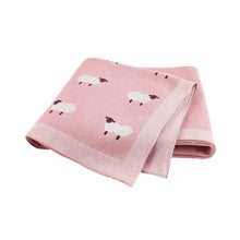 Load image into Gallery viewer, Super Soft Toddler Sofa Crib Bedding Quilts Funny Rabbit Knitted Newborn Baby Blankets 100*80cm Infant Kids Bebes Stroller Cover