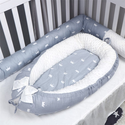 Washable Baby Nest Bed Portable Crib with Mattress Newborns Cot Bed Bebe Nest