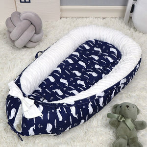 Washable Baby Nest Bed Portable Crib with Mattress Newborns Cot Bed Bebe Nest