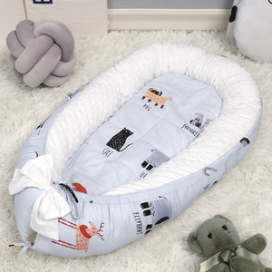 Washable Baby Nest Bed Portable Crib with Mattress Newborns Cot Bed Bebe Nest