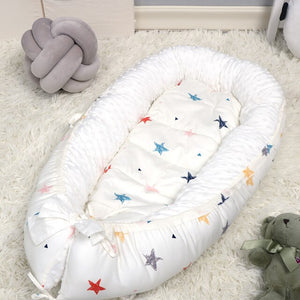 Washable Baby Nest Bed Portable Crib with Mattress Newborns Cot Bed Bebe Nest