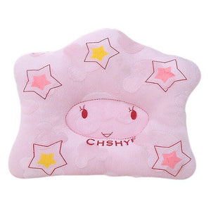 3 Styles Infant baby bedding print pig elephant star oval shape 100% cotton Baby protection pillow prevent bebe cushion