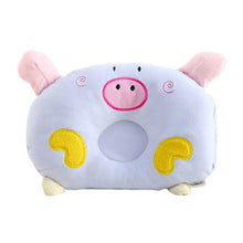 Load image into Gallery viewer, 3 Styles Infant baby bedding print pig elephant star oval shape 100% cotton Baby protection pillow prevent bebe cushion