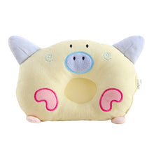 Load image into Gallery viewer, 3 Styles Infant baby bedding print pig elephant star oval shape 100% cotton Baby protection pillow prevent bebe cushion