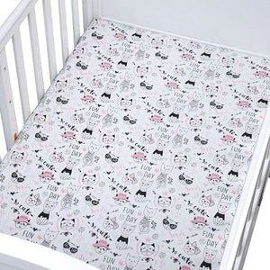 Newborn bebe  Portable/Mini Crib Sheet Bed Sheet Fitted Crib Sheet Soft Baby Bed Mattress Cover 130*70 cm baby crib baby cot