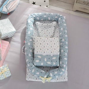 Baby Portable Crib Bed Sleeping Bed Cotton Infant Bebe Nest Travel Bed Washable Newborn Mattress Child Cradle Cot