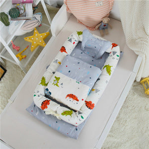 Baby Portable Crib Bed Sleeping Bed Cotton Infant Bebe Nest Travel Bed Washable Newborn Mattress Child Cradle Cot